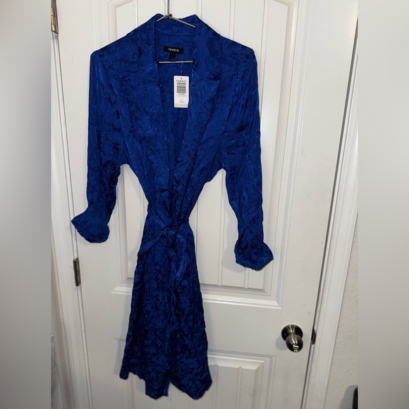 Torrid Jacquard Trench Coat US 1X NWT - Picture 3 of 10